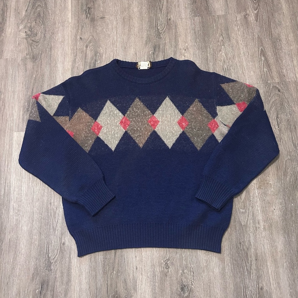 Vintage Mervyn’s High Sierra Sweater Wool Alpaca Mohair Men’s Sz Medium Italy